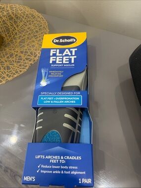 Dr. Scholl's Flat Feet Support Insoles - Black & Blue